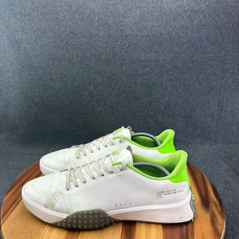 G/FORE G.112 Mens Golf Shoes White Neon Green GMF000084 Size 12